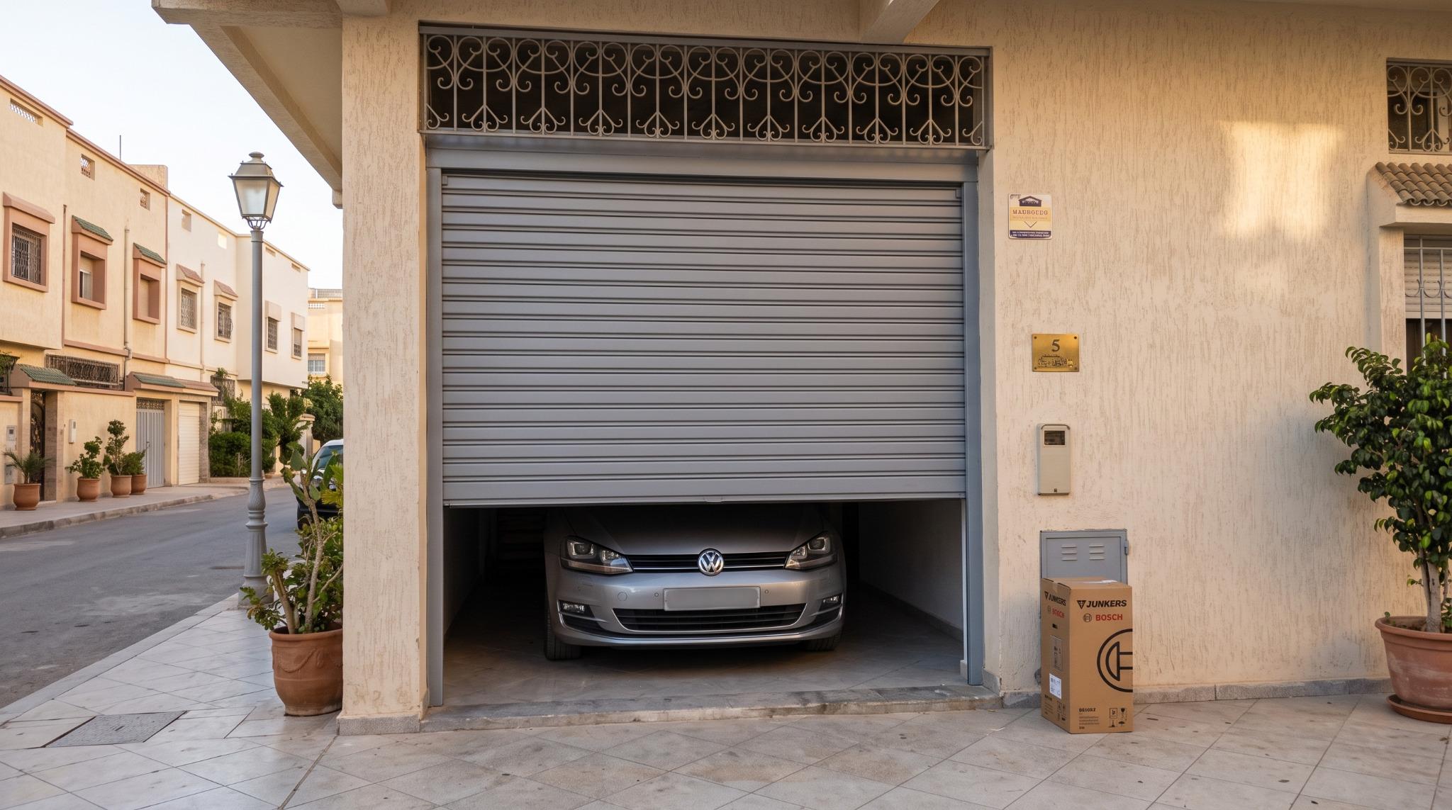 Garage résidentiel fermé
